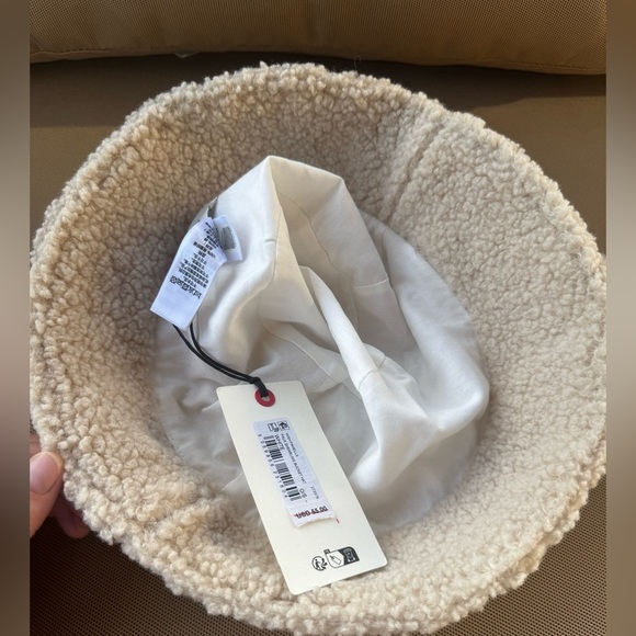 Ted Baker Cream Textured Bucket Hat - Picture 6 of 9